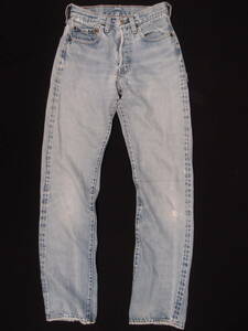 ◆古着卸USA■赤耳☆リーバイス501★★★w27　Levi's トップボタン裏524　　オリジナル　ビンテージ　 アメリカ直輸入　ダメージ