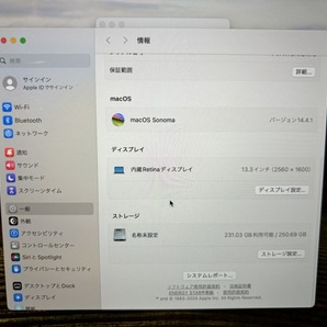 MacBook Air (Retina, 13インチ, 2018) マックブックエア ACアダプター付属 Dの画像9