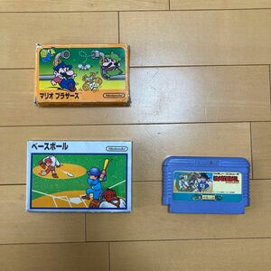 ファミコン カセット マリオブラザーズ　ベースボール　ドラゴンボール