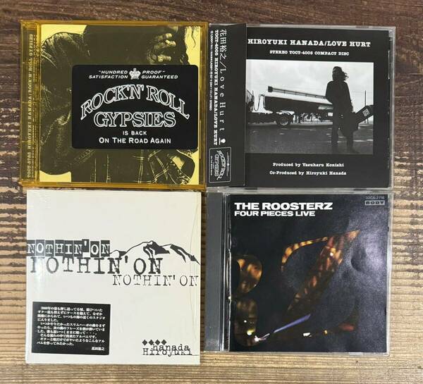 廃盤 CD4枚セット】花田裕之■ROCK’N’ROLL GYPSIES■LOVE HURT■NOTHIN’ ON■FOUR PIECES LIVE■ROOSTERS ROOSTERZ ルースターズ 