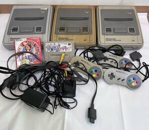 【8787 0411】ジャンク品！スーパーファミコンまとめ売り　コレクション　本体　動作未確認