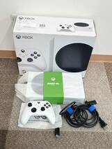 【7364 0427】美品！通電確認済み！Xbox SeriesS ホワイト 512GB SSD_画像1