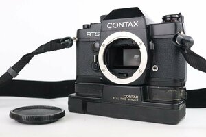 Contax コンタックス RTS フィルム一眼レフカメラ w/ Contax REAL TIME WINDER リアルタイムワインダー 【難あり品】★F