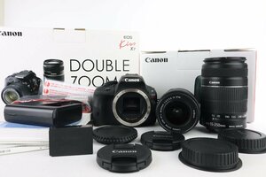 Canon キヤノン EOS Kiss X7 デジタル一眼 + Zoom EF-S 18-55mm 3.5-5.6 IS STM + 55-250mm 4-5.6 IS II ダブルレンズキット【難あり品】