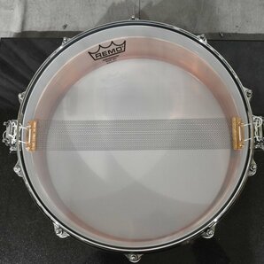 Pearl/パール スネアドラム FREE FLOATING SYSTEM SNARE DRUM Cooper Shell 14インチの画像7