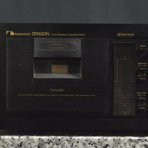 【送料無料!!】Nakamichi DRAGON ナカミチドラゴン NAAC Auto Revers Cassette Deck オートリバースステレオカセットデッキ【現状渡し品】の画像8