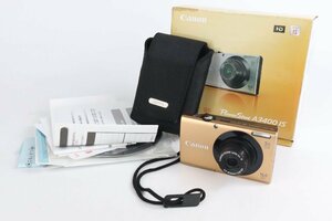 Canon キヤノン PowerShot パワーショット A3400 IS ゴールド コンパクトデジタルカメラ 元箱付き【ジャンク品】★F