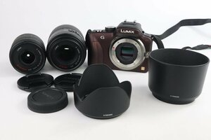 Panasonic パナソニック Lumix ルミックス DMC-G3 + Lumix G VARIO 14-42mm F3.5-5.6 / 45-200mm F4-5.6 ダブルレンズ【難あり品】★F