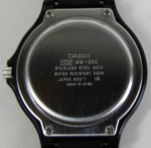 [IM] 稼働品 カシオ　腕時計　MW-240　黒　メンズ　男性用　スタンダード　CASIO　MENS チープカシオ_画像10