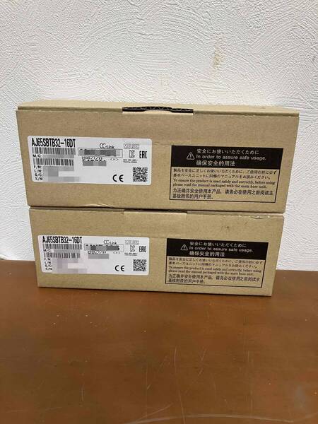 三菱電機◆CC-Link小形タイプリモートI/Oユニット:DC入力:トランジスタ出力,端子台 AJ65SBTB32-16DT 2個 ③