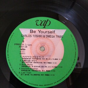 【送料無料】オリジナル LP カルロス・トシキ＆オメガトライブ Be Yourself 30321-28 japanese city-pop シティポップ レアの画像10