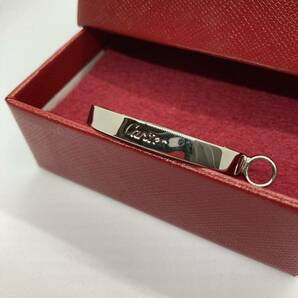 美品 Cartier カルティエ 2C ペンダント トップ シルバー ロゴ核印 箱付 チャーム ネックレスの画像9