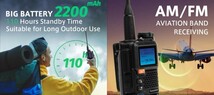 【国際VHF+北海道エアバンド受信】広帯域受信機 UV-5R PLUS 未使用新品 メモリ登録済 スペアナ機能 日本語簡易取説 (UV-K5上位機) ant_画像9