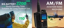 【国際VHF+北海道エアバンド受信】広帯域受信機 UV-5R PLUS 未使用新品 メモリ登録済 スペアナ機能 日本語簡易取説 (UV-K5上位機) ccn_画像9