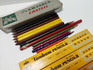 レトロ鉛筆、トンボ鉛筆、ファーバーカステル缶ペンケース、VENUS pencil　ステッドラー　など纏め売り