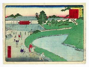 Art hand Auction 東京三十六景 外さくら田 昇斎一景画, 絵画, 浮世絵, 版画, 歌舞伎絵, 役者絵