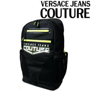 VERSACE JEANS COUTURE ヴェルサーチジーンズクチュール リュック バックパック ブラック ※ご購入から発送まで約7〜9日前後