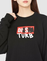 【最終セール中】 ディーゼル DIESEL レディース サステナブル DIESEL ロゴ スウェット トップス トレーナー A048050DEAK Mサイズ_画像9