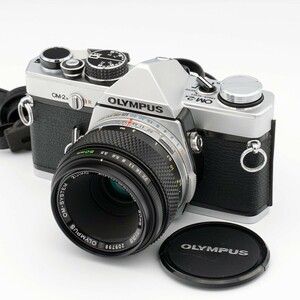 動作美品 OLYMPUS OM-2N シルバー ZUIKO AUTO-MACRO 50mm F3.5 1:3.5 ボディ 標準マクロセット