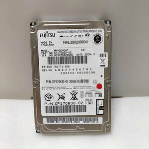 7079 FUJITSU MHV2040AT 2.5C`HDD w픻x 20GB