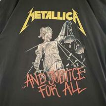 s25XL　バンドTシャツ バンT ロックT　メタリカ　and justice for all　メンズ　レディース　XLサイズ　ミュージックT_画像3