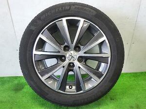 プジョー 308 LDA-T9BH01 純正アルミホイール 16X7J 5-108 205/55R16タイヤ付 1本 246107 ★送料無料★ ☆TH