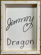 【手描き】ジミー大西★ 「 ドラゴン 」・ F 4 号 キャンバス　額なし_画像4