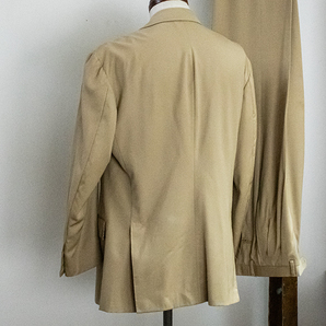キートン ウール合物 スーツ サイズ52（ヨーロッパサイズ）ヨーロッパ・ビンテージ【f6】軽量 ベージュ   KITONの画像7