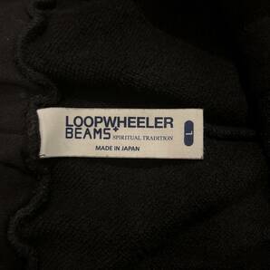 LOOPWEELER BEAMS 別注 ループウィラー ビームス スウェット素材 ハーフパンツ ブラック Lサイズ 美品の画像2