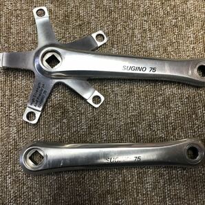 中古品 used SUGINO スギノ 75 ロードクランクのみ 長さ170㍉ PCD130 スクエアテーパー 検索用 SHIMANO DURA-ACE カンパ サンツアーの画像1