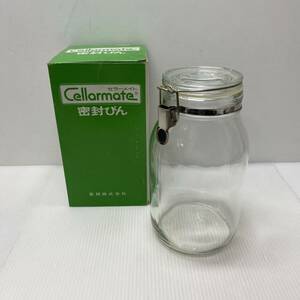 星硝 セラーメイト ガラス製 キャニスター 硝子保存容器 瓶 パッキン 2リットル 現状品