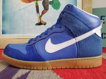 NIKEナイキ■未使用 08年 DUNK HIGH PREMIUM VARSITY ROYAL CITY ATTACK US9.5 JP27.5 ダンク ハイ プレミアム_画像9