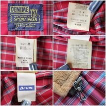 旧DENIMEドゥニーム■美品 90s vintage 最初期 羊革 ヌバックレザー スポーツジャケット M キャメル 30-40s 復刻 スウェード オリゾンティ_画像10