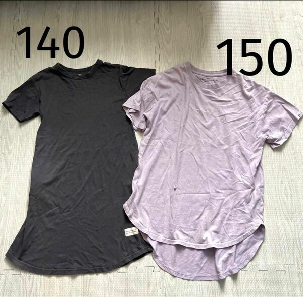 半袖　ワンピース　チュニック まとめ売りTシャツワンピ　140 150 女の子 Tシャツ 半袖