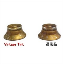 YJB PARTS トップハットノブ(Vintage Tint) ビンテージゴールド インチ 4個セット (メール便のみ送料無料)_画像4