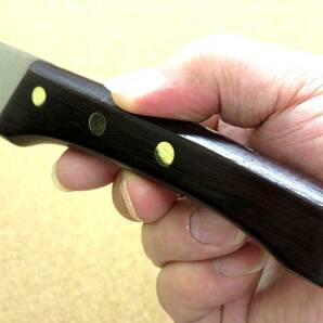 関の刃物 カービングナイフ 21.5cm (215mm) VIKING バイキング モリブデン バーベキュー 肉切包丁 両刃包丁 日本製 在庫処分品の画像9