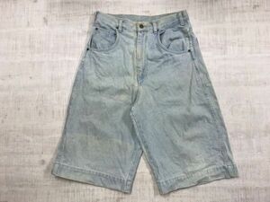 SHRDDERS レトロ オールド 90s アメカジ ストリート サーフ ブルーデニム ハーフ ショート パンツ ボトムス メンズ コットン100% 78 青