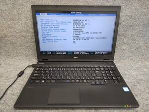 NEC VersaPro VKT16XZG2 i5-8250U Bios確認 ジャンク 天板シミ 141A