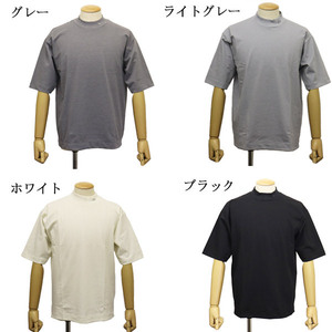 LACOSTE(ラコステ) TH079LJ 5分袖 モックネック サマーニットTシャツ 70Vホワイト LC359 5-L