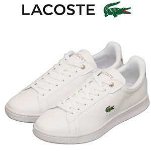 LACOSTE(ラコステ) WMS SFA0083 CARNABY PRO BL 23 1 SFA レディース レザースニーカー 1Y9ホワイトxピンク LC360 UK5.5-約24.5cm