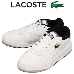 LACOSTE(ラコステ) SMA0061 LINESHOT ラインショット 124 2 SMA メンズ スニーカー 147ホワイトxブラック LC352 UK8-約26.5cm