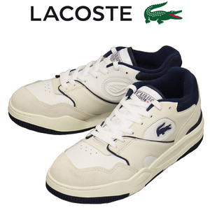 LACOSTE(ラコステ) SMA0062 LINESHOT ラインショット 124 1 SMA メンズ スニーカー 042ホワイトxネイビー LC353 UK7.5-約26.0cm