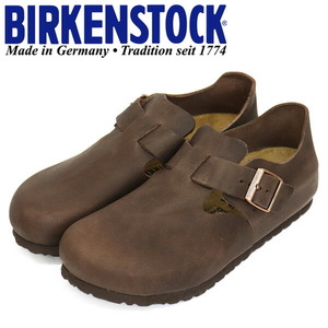 BIRKENSTOCK (ビルケンシュトック) 0166533 LONDON ロンドン レザーシューズ HABANA ナロー幅 BI228 37-約24.0cm