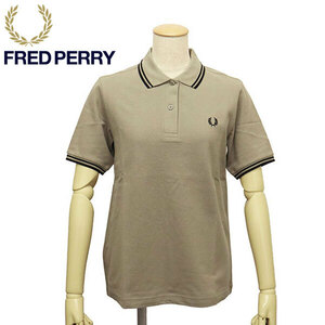 FRED PERRY ( Fred Perry ) G3600 TWIN TIPPED FRED PERRY SHIRT tip line polo-shirt lady's FP534 U54WARMGREY 8