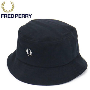 FRED PERRY (フレッドペリー) HW6730 PIQUE BUKCKT HAT ピケ バケット ハット FP533 267NAVYxSNOW L
