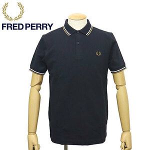 FRED PERRY (フレッドペリー) M3600 TWIN TIPPED FRED PERRY SHIRT ティップライン ポロシャツ FP536 U86NAVY / SNOW WHITE XS