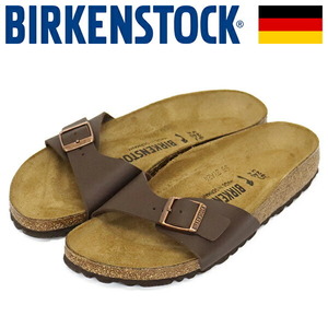 BIRKENSTOCK (ビルケンシュトック) 40393 MADRID マドリッド ビルコフローサンダル DARK BROWN ナロー幅 BI303 36-約23.0cm