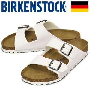 BIRKENSTOCK (ビルケンシュトック) 552681 ARIZONA アリゾナ ビルコフローサンダル WHITE レギュラー幅 BI311 39-約25.0cm