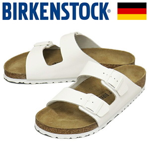 BIRKENSTOCK (ビルケンシュトック) 1025048 ARIZONA アリゾナ ナチュラルレザーサンダル WHITE レギュラー幅 BI333 39-約25.0cm