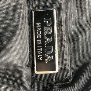 美品!! PRADA プラダ ミニハンドバッグ アクセサリーポーチ ナイロン ブラック 白タグ有(8) 目立った汚れキズ無し 保存袋有 YS J9RCの画像8